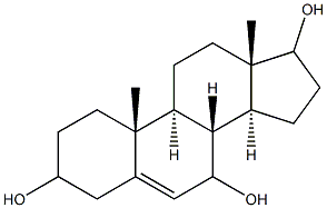 5-androstene-3,7,17-triol 结构式