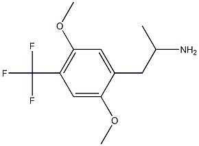1-(2,5-dimethoxy-4-(trifluoromethyl)phenyl)-2-aminopropane 结构式
