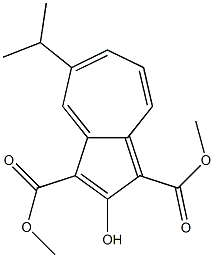 DIMETHYL-5-ISOPROPYL-2-HYDROXYAZULENE-1,3-DICARBOXYLATE 结构式
