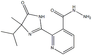 2-(4-isopropyl-4-methyl-5-oxo-4,5-dihydro-1H-imidazol-2-yl)pyridine-3-carbo hydrazide 结构式