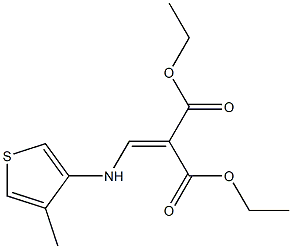 diethyl 2-{[(4-methyl-3-thienyl)amino]methylidene}malonate 结构式