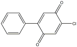 2-chloro-5-phenylbenzo-1,4-quinone 结构式