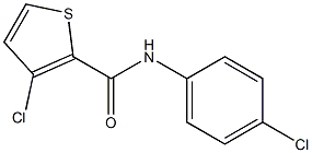 N2-(4-chlorophenyl)-3-chlorothiophene-2-carboxamide 结构式