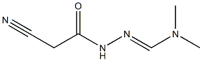 N'-(2-cyanoacetyl)-N,N-dimethylhydrazonoformamide 结构式