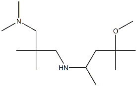 (2-{[(4-methoxy-4-methylpentan-2-yl)amino]methyl}-2-methylpropyl)dimethylamine 结构式