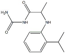 (2-{[2-(propan-2-yl)phenyl]amino}propanoyl)urea 结构式