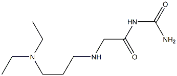 (2-{[3-(diethylamino)propyl]amino}acetyl)urea 结构式