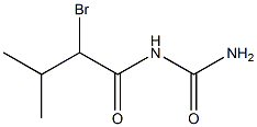 (2-bromo-3-methylbutanoyl)urea 结构式