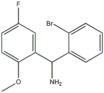 (2-bromophenyl)(5-fluoro-2-methoxyphenyl)methanamine 结构式