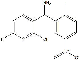 (2-chloro-4-fluorophenyl)(2-methyl-5-nitrophenyl)methanamine 结构式