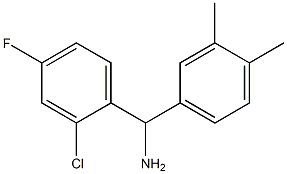 (2-chloro-4-fluorophenyl)(3,4-dimethylphenyl)methanamine 结构式