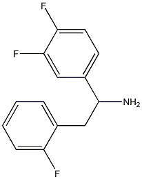 1-(3,4-difluorophenyl)-2-(2-fluorophenyl)ethan-1-amine 结构式