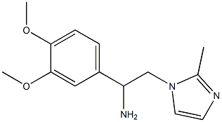 1-(3,4-dimethoxyphenyl)-2-(2-methyl-1H-imidazol-1-yl)ethanamine 结构式