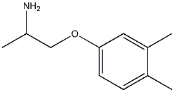 1-(3,4-dimethylphenoxy)propan-2-amine 结构式