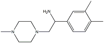 1-(3,4-dimethylphenyl)-2-(4-methylpiperazin-1-yl)ethan-1-amine 结构式