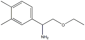 1-(3,4-dimethylphenyl)-2-ethoxyethan-1-amine 结构式