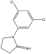 1-(3,5-dichlorophenyl)pyrrolidin-2-imine 结构式