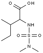 2-[(dimethylsulfamoyl)amino]-3-methylpentanoic acid 结构式