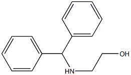 2-[(diphenylmethyl)amino]ethan-1-ol 结构式