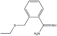 2-[(ethylsulfanyl)methyl]benzene-1-carboximidamide 结构式