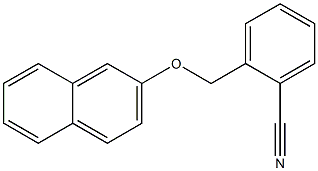 2-[(naphthalen-2-yloxy)methyl]benzonitrile 结构式