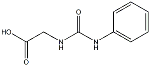 2-[(phenylcarbamoyl)amino]acetic acid 结构式