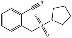 2-[(pyrrolidine-1-sulfonyl)methyl]benzonitrile 结构式