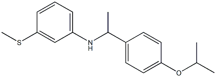 3-(methylsulfanyl)-N-{1-[4-(propan-2-yloxy)phenyl]ethyl}aniline 结构式