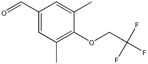 3,5-dimethyl-4-(2,2,2-trifluoroethoxy)benzaldehyde 结构式