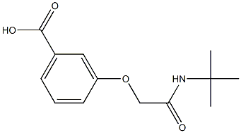 3-[2-(tert-butylamino)-2-oxoethoxy]benzoic acid 结构式