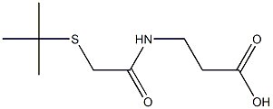 3-[2-(tert-butylsulfanyl)acetamido]propanoic acid 结构式