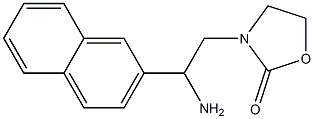 3-[2-amino-2-(naphthalen-2-yl)ethyl]-1,3-oxazolidin-2-one 结构式