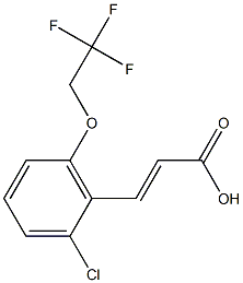 3-[2-chloro-6-(2,2,2-trifluoroethoxy)phenyl]prop-2-enoic acid 结构式