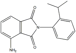 4-amino-2-[2-(propan-2-yl)phenyl]-2,3-dihydro-1H-isoindole-1,3-dione 结构式