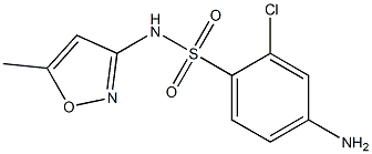 4-amino-2-chloro-N-(5-methyl-1,2-oxazol-3-yl)benzene-1-sulfonamide 结构式
