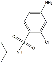 4-amino-2-chloro-N-(propan-2-yl)benzene-1-sulfonamide 结构式