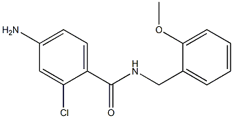 4-amino-2-chloro-N-[(2-methoxyphenyl)methyl]benzamide 结构式