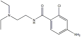 4-amino-2-chloro-N-[2-(diethylamino)ethyl]benzamide 结构式