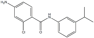 4-amino-2-chloro-N-[3-(propan-2-yl)phenyl]benzamide 结构式