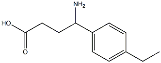 4-amino-4-(4-ethylphenyl)butanoic acid 结构式