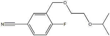 4-fluoro-3-[(2-isopropoxyethoxy)methyl]benzonitrile 结构式