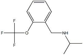 propan-2-yl({[2-(trifluoromethoxy)phenyl]methyl})amine 结构式