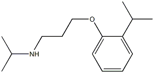 propan-2-yl({3-[2-(propan-2-yl)phenoxy]propyl})amine 结构式