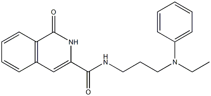 3-Isoquinolinecarboxamide,  N-[3-(ethylphenylamino)propyl]-1,2-dihydro-1-oxo- 结构式