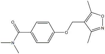 Benzamide,  4-[(3,5-dimethyl-4-isoxazolyl)methoxy]-N,N-dimethyl- 结构式