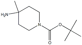 4-AMINO-4-METHYL-PIPERIDINE-1-CARBOXYLIC ACID TERT-BUTYL ESTER 结构式