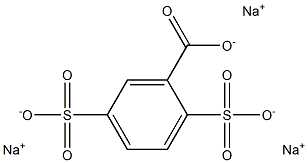 2,5-DISULFO-BENZOIC ACID TRISODIUM SALT 结构式