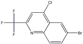 6-BROMO-2-(TRIFLUOROMETHYL)-4-CHLOROQUINOLINE 结构式