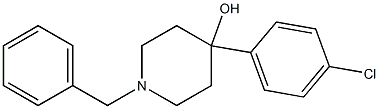 N-BENZYL-4-(4-CHLOROPHENYL)-4-HYDROXYPIPERIDINE 结构式