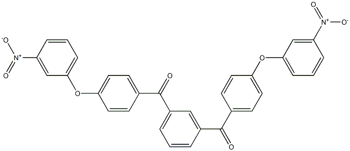 [3-(4-{3-nitrophenoxy}benzoyl)phenyl](4-{3-nitrophenoxy}phenyl)methanone 结构式